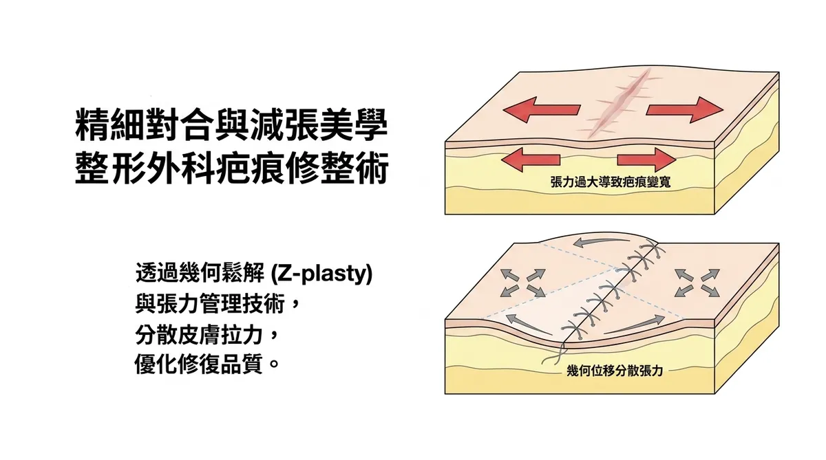 消滅外傷與鐵軌紋印記：高階疤痕重整與階梯式無痕修復計畫
