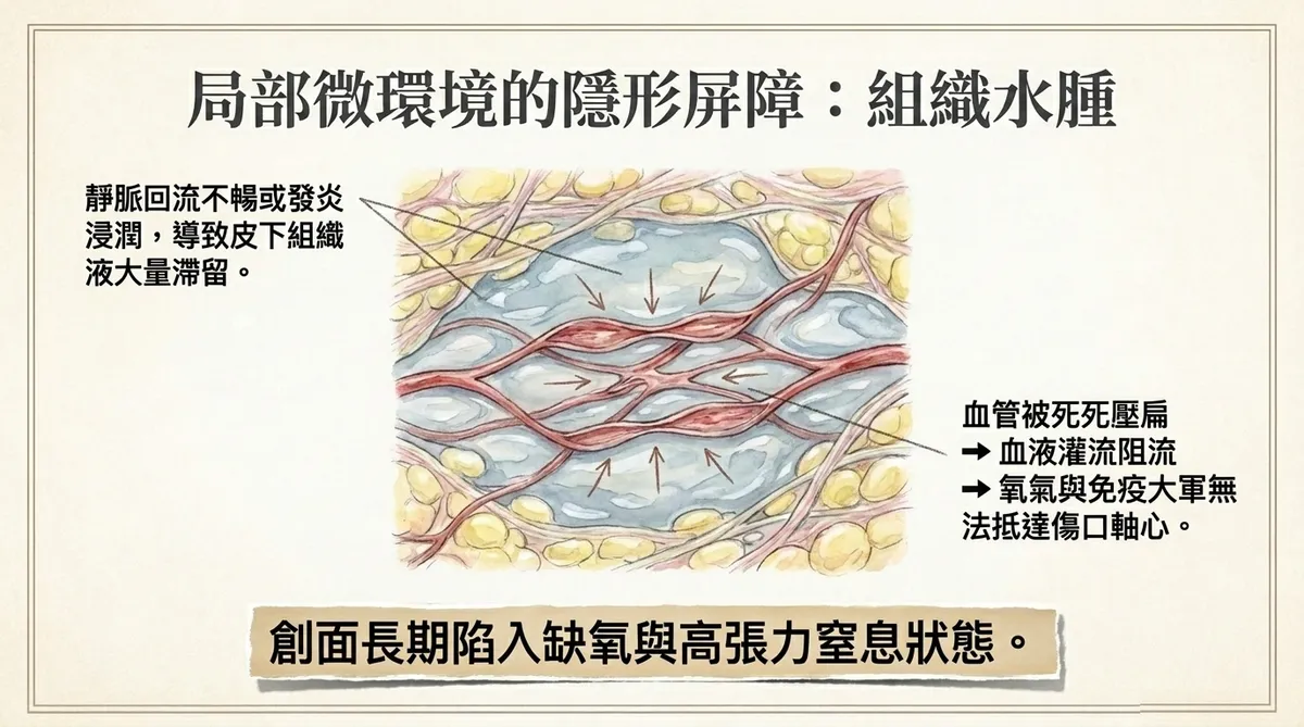 局部微環境的隱形屏障：組織水腫解剖圖