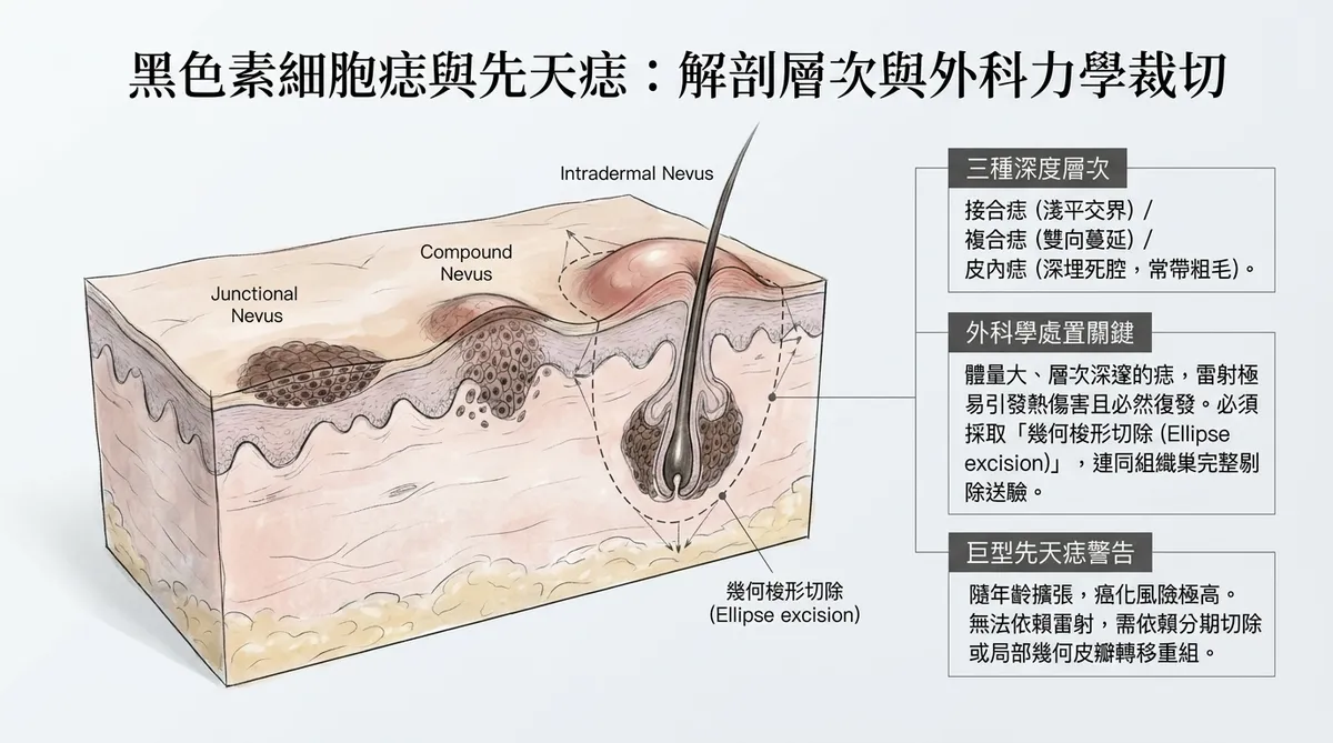 先天痣示意圖