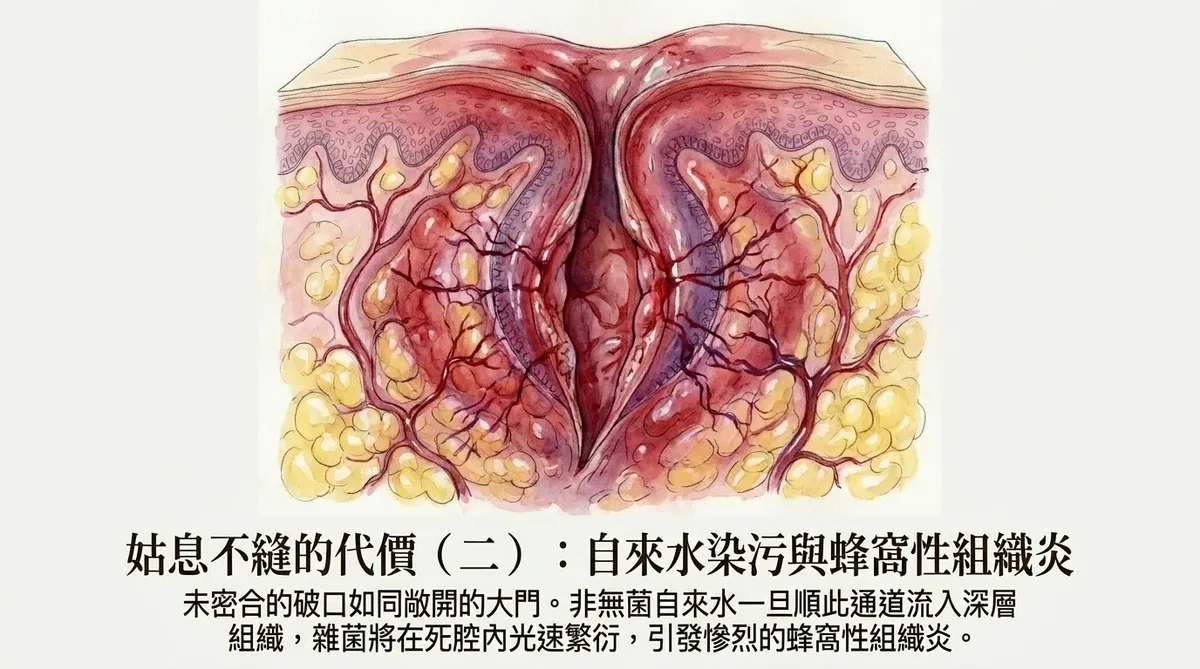 姑息不縫的代價（二）：自來水染污與蜂窩性組織炎