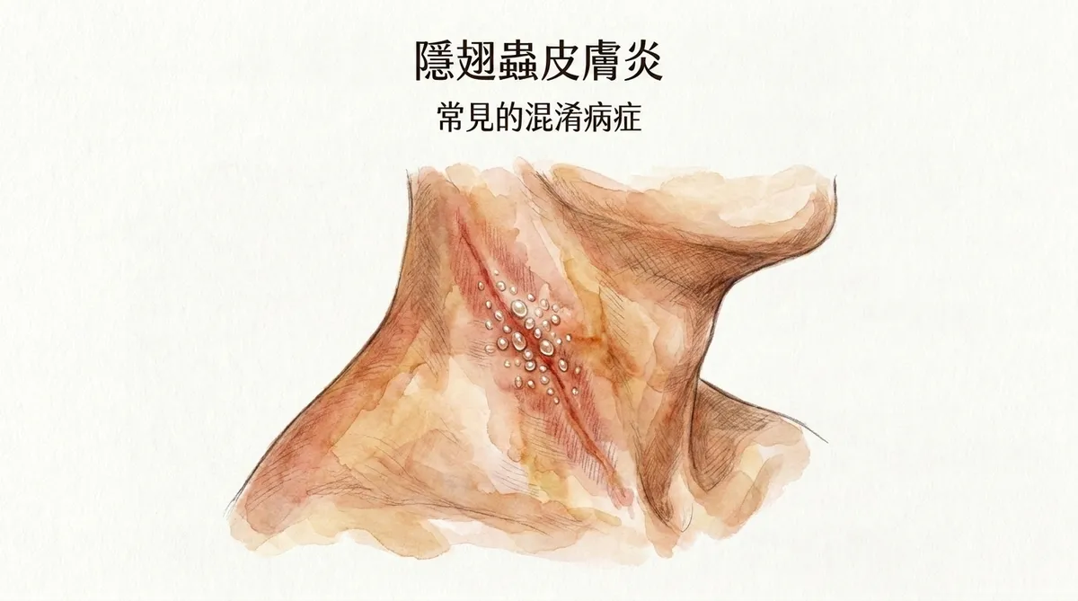 隱翅蟲皮膚炎:常見的混淆病症