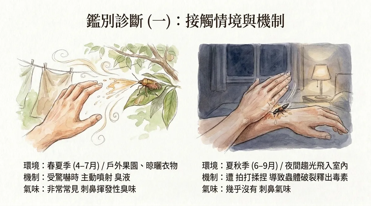 鑑別診斷（一）：接觸情境與機制